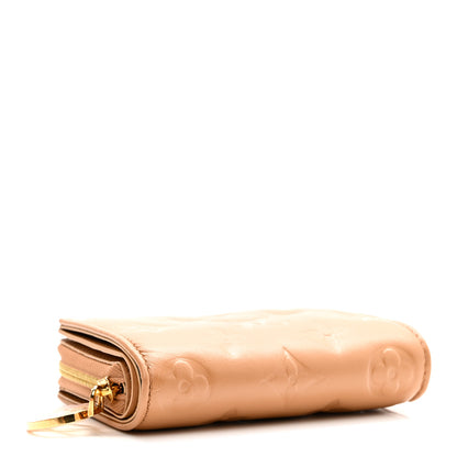 Louis Vuitton Lambskin Embossed Monogram Lou Coussin Wallet Camel 4 of 9