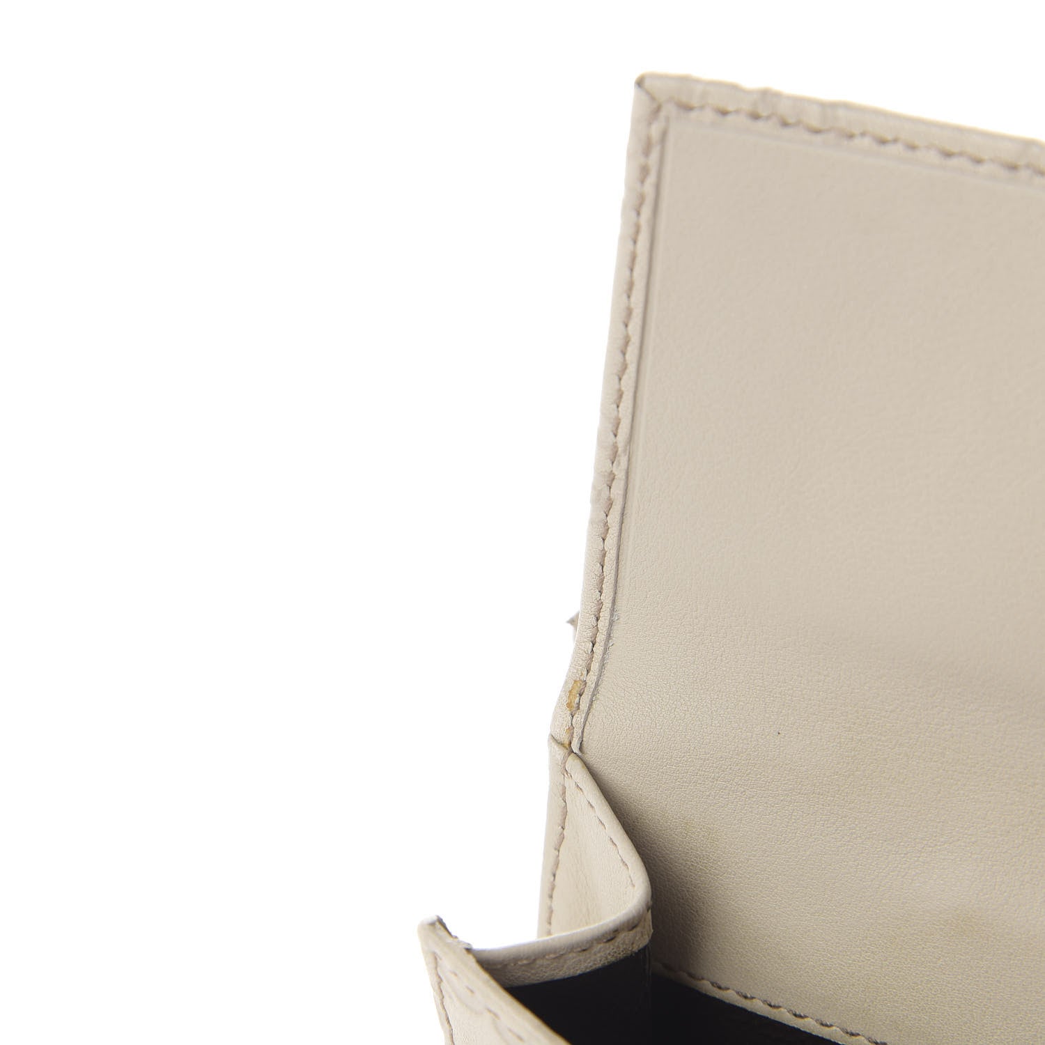 Gucci Guccissima Lovely Heart French Flap Wallet White 9 of 10