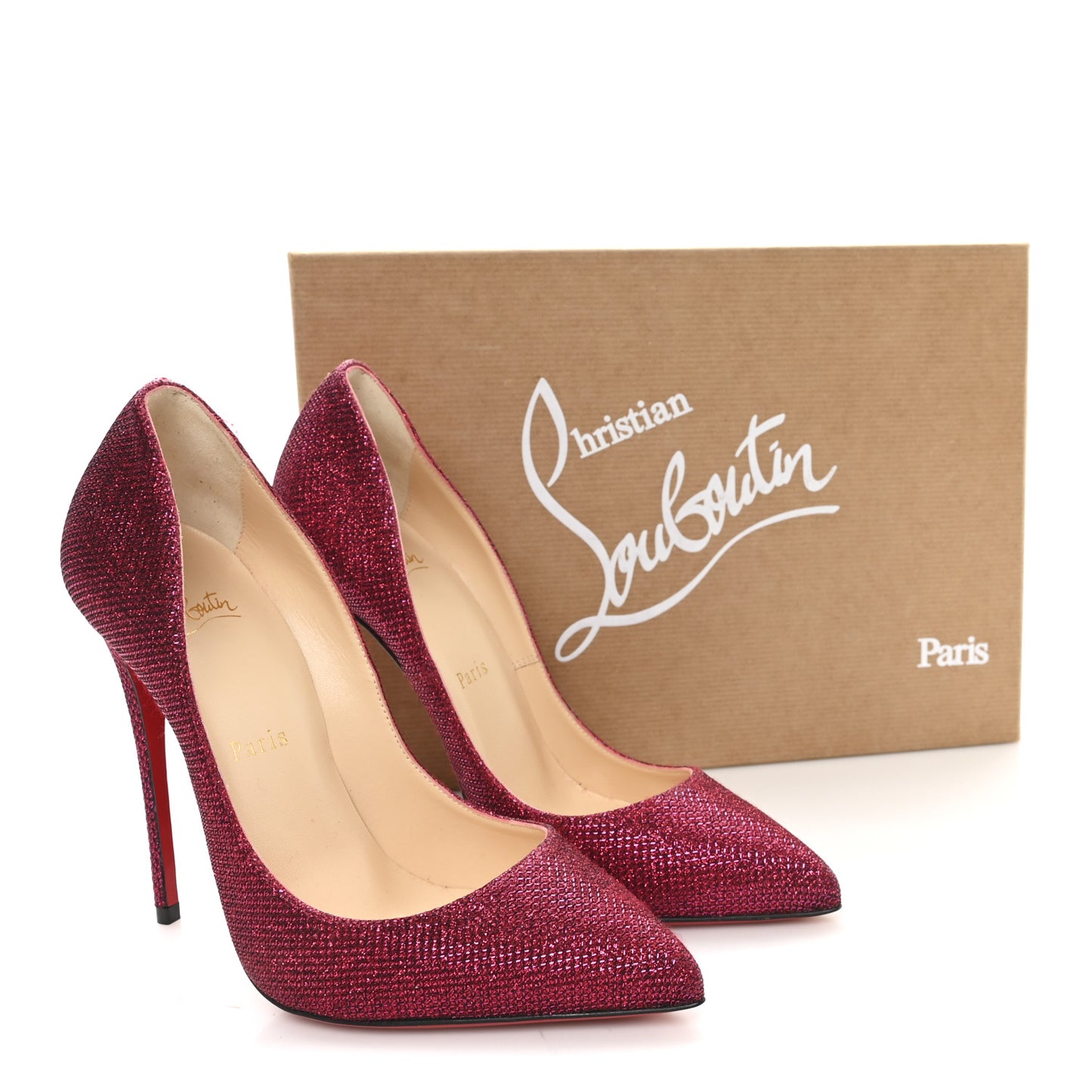 Glitter Tisse Pigalle Follies 120 Pumps 37.5 Cassis