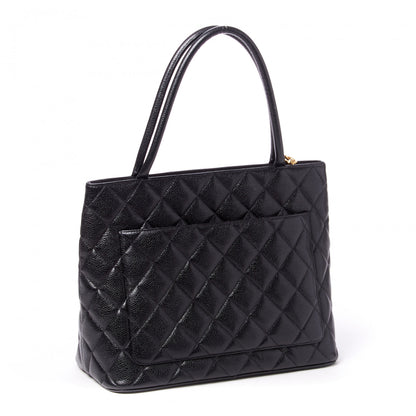 Chanel Caviar Quilted Medallion Tote Black 2 of 8