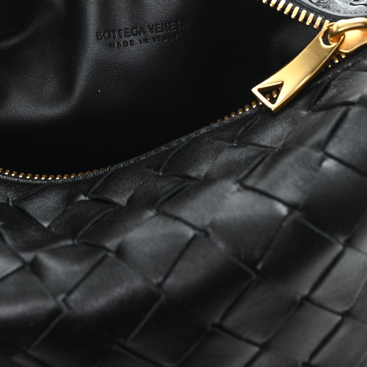 Bottega Veneta Calfskin Nappa Intrecciato Candy Wallace Black 6 of 10