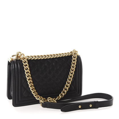 Chanel Caviar Quilted Medium Boy Flap Black 3 of 11