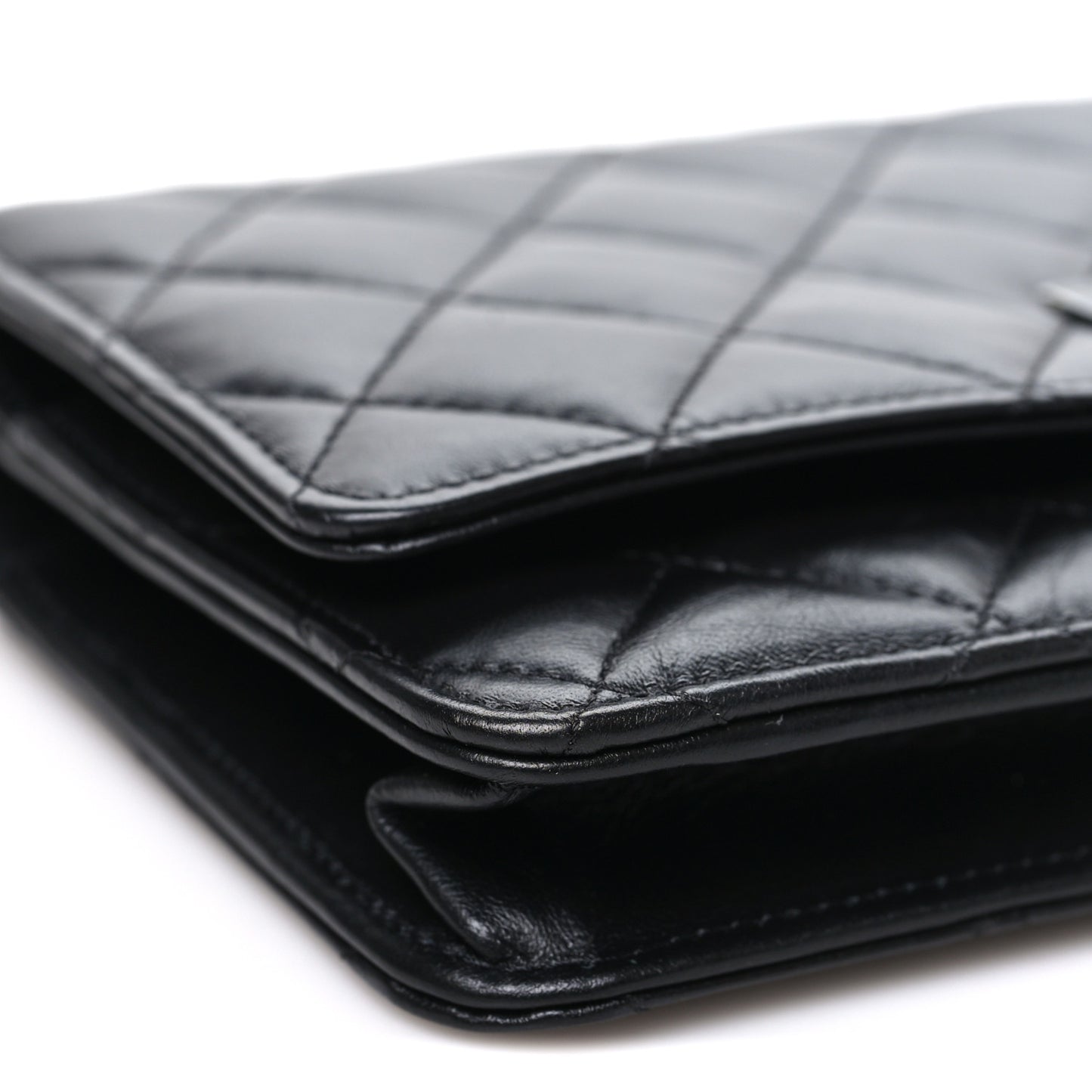 Aged Calfskin Quilted Reissue Wallet On Chain WOC So Black