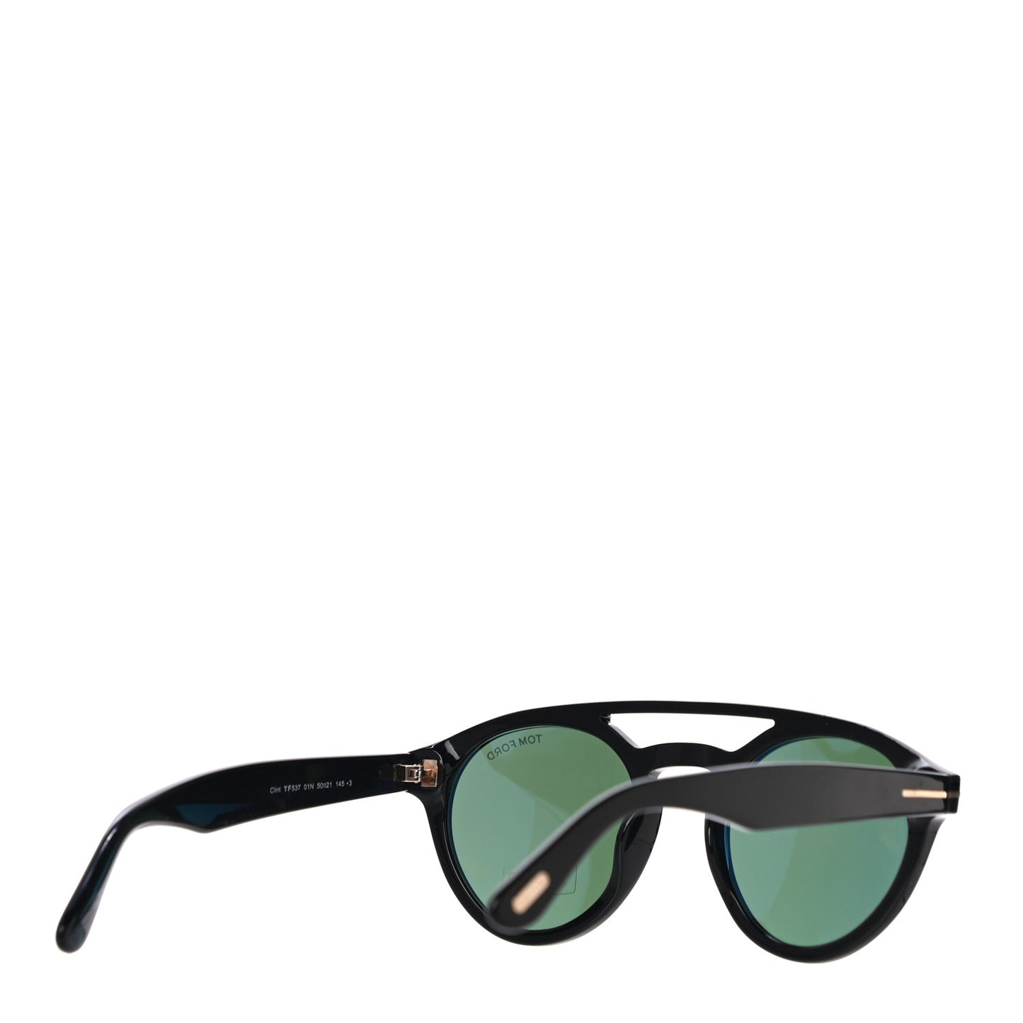 Clint Round Sunglasses TF537 Black