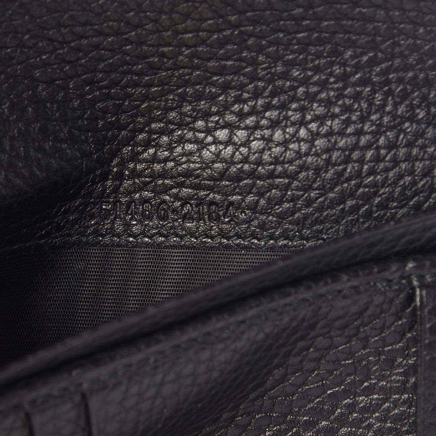 Pebbled Calfskin Medium Soho Zip Around Wallet Black