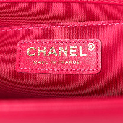 Chanel Caviar Quilted Medium Boy Flap Fuchsia 6 of 10
