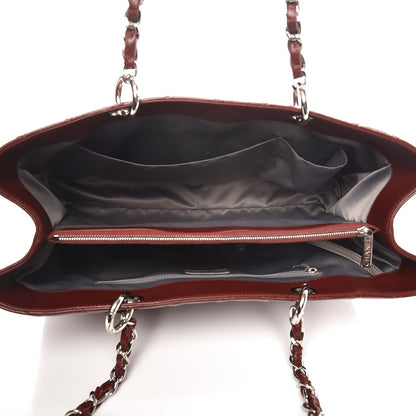 Chanel Caviar Quilted XL Grand Shopping Tote GST Dark Burgundy 5 of 11