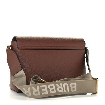 Burberry Calfskin Vintage Check Note Crossbody Bag Tan 3 of 11