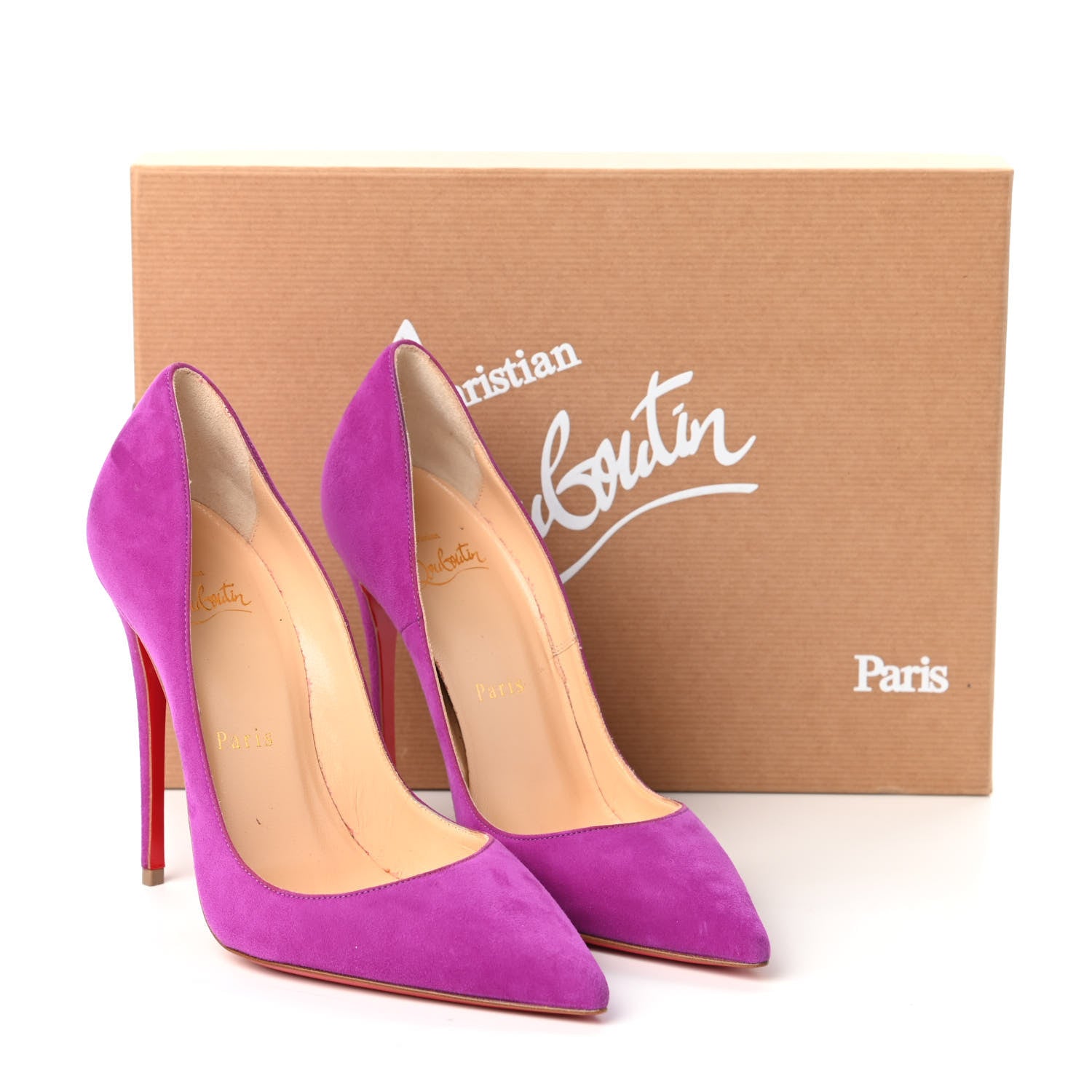 Christian Louboutin Veau Velours So Kate 120 Pumps 35.5 Bougainvillier 8 of 8