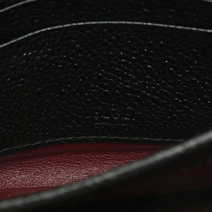 Gucci Grainy Calfskin Zumi Flap Card Case Black 6 of 7