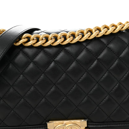 Chanel Calfskin Quilted Medium Boy Flap Black 8 of 10