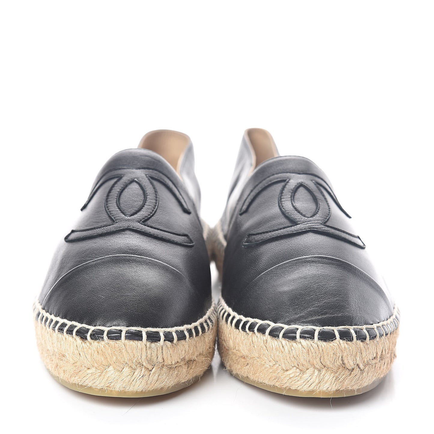 Lambskin CC Espadrilles 38 Black