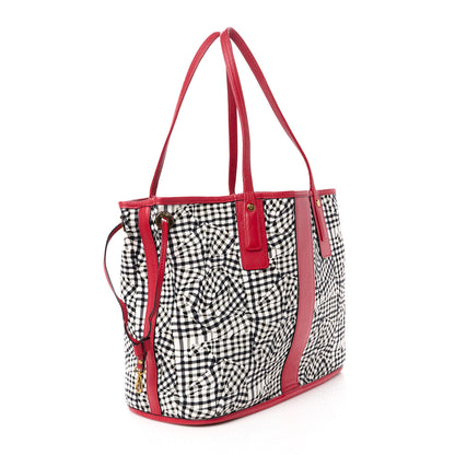 MCM Visetos Medium Liz Reversible Shopper Tote Ruby Red 6 of 20