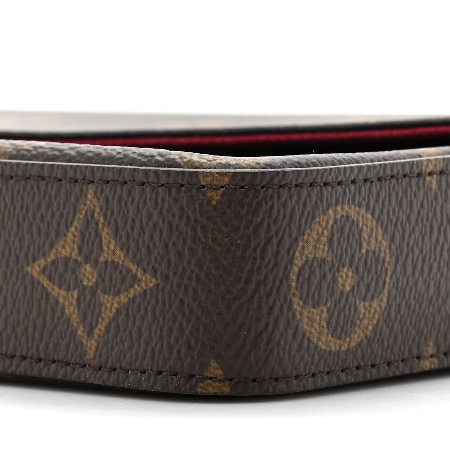 Louis Vuitton Monogram Pochette Felicie Chain Wallet Fuchsia 9 of 11