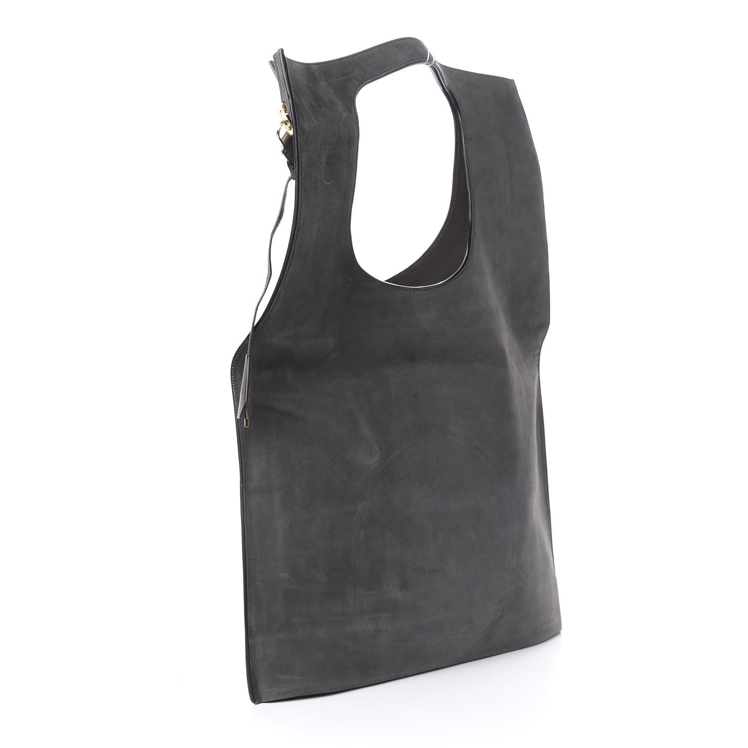 Tom Ford Suede Large Alix Padlock Zip Shoulder Bag Grey 3 of 13