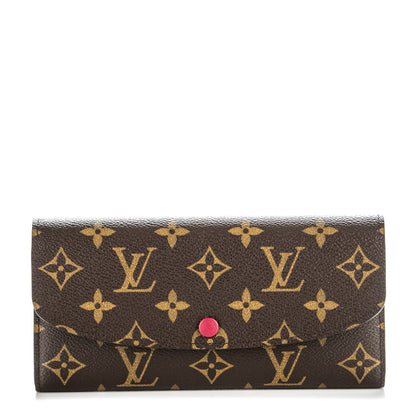 Louis Vuitton Monogram Emilie Wallet Fuchsia 1 of 7
