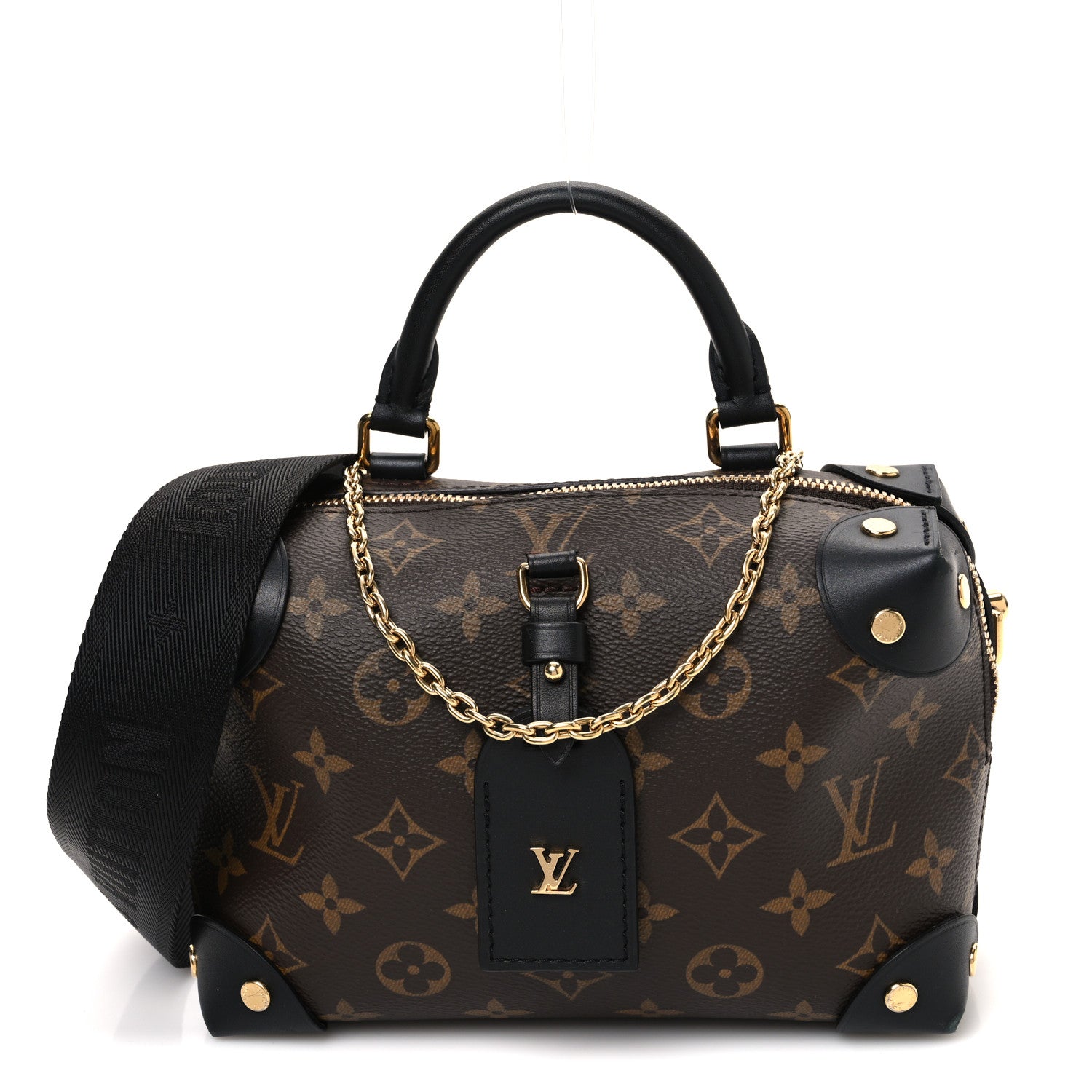 Louis Vuitton Monogram Petite Malle Souple Black 1 of 12