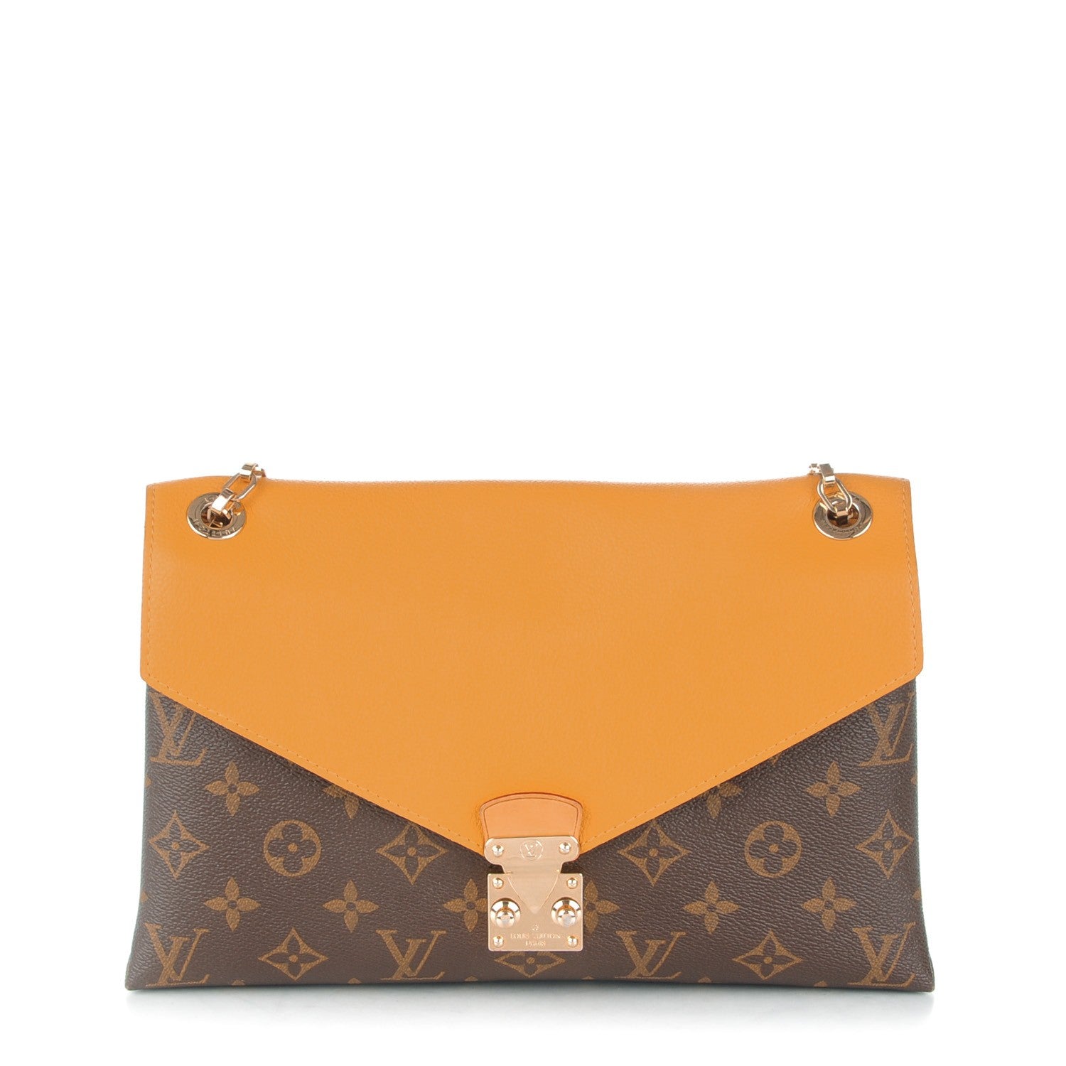 Louis Vuitton Monogram Pallas Chain Safran 1 of 8