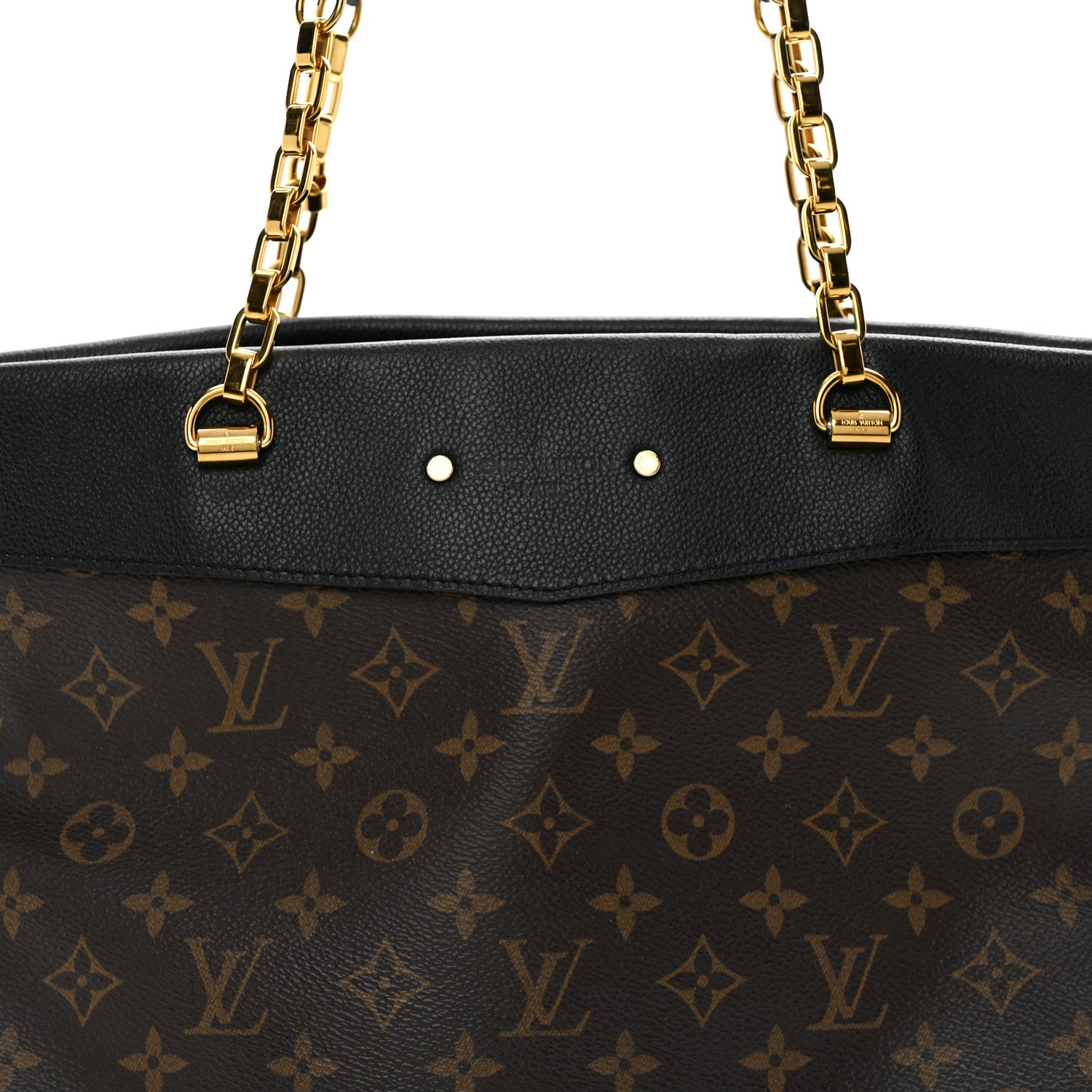 Louis Vuitton Monogram Pallas Shopper Black 9 of 13
