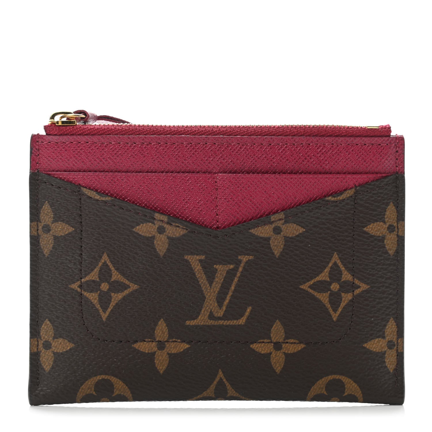Louis Vuitton Monogram Zipped Card Holder Fuchsia 1 of 4
