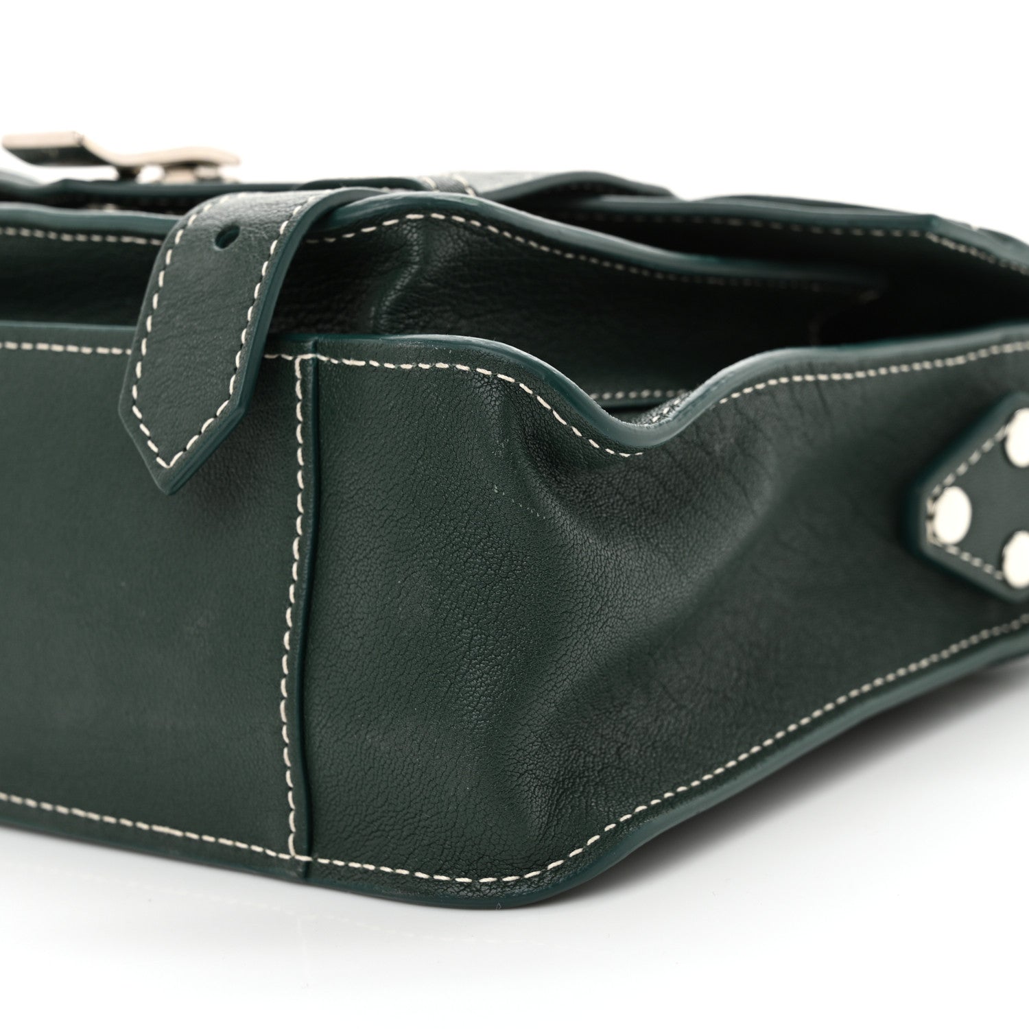 Proenza Schouler Lambskin Tiny PS1 Satchel Dark Green 10 of 11