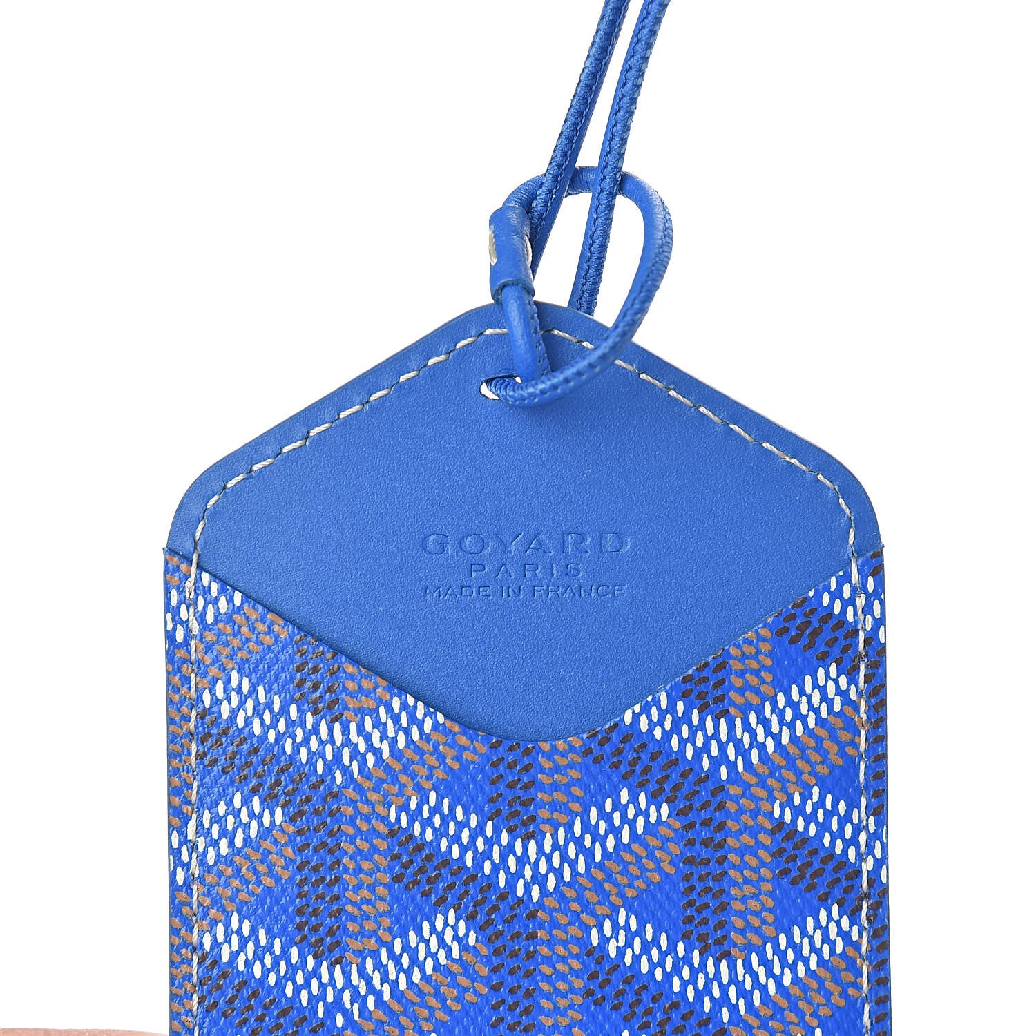 Goyard Goyardine Luggage Tag Sky Blue 3 of 3