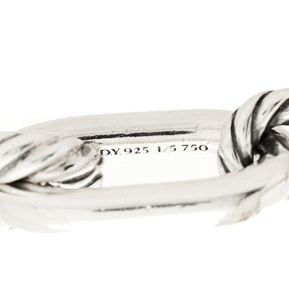 David Yurman Sterling Silver 18K Yellow Gold 11mm Madison Chain Toggle Necklace 5 of 6