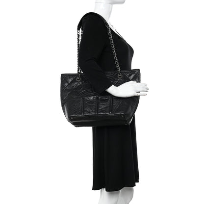 Chanel Calfskin Small Shopping in Moscow Tote Black 2 of 10