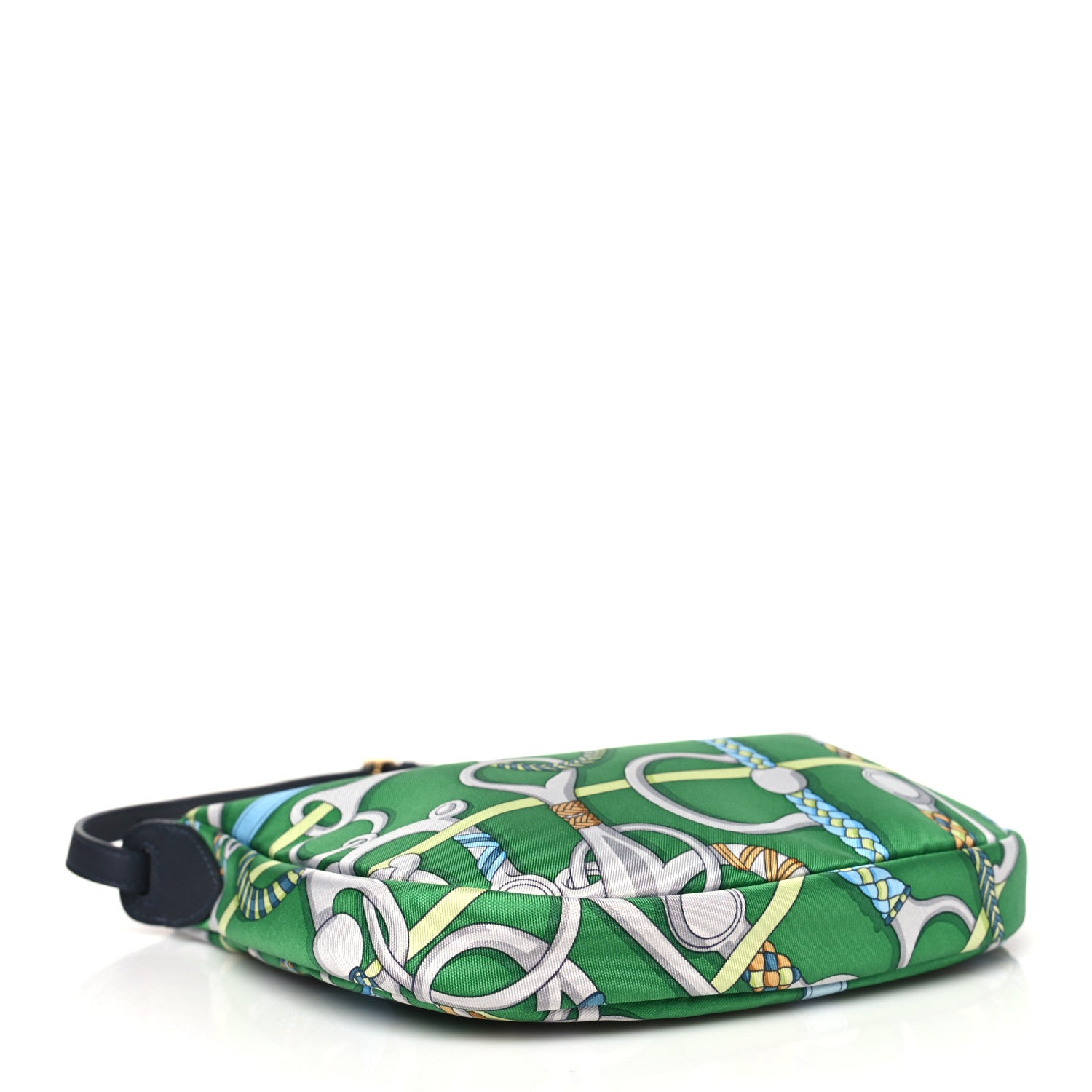Hermes Silk Sursoie To Go Pouch Vert Yucca Celeste Caban 4 of 10
