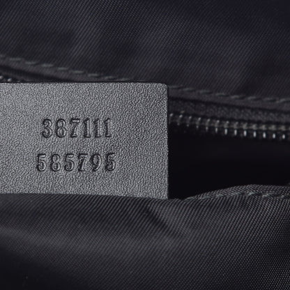 Gucci GG Supreme Monogram Web Messenger Bag Black 7 of 9