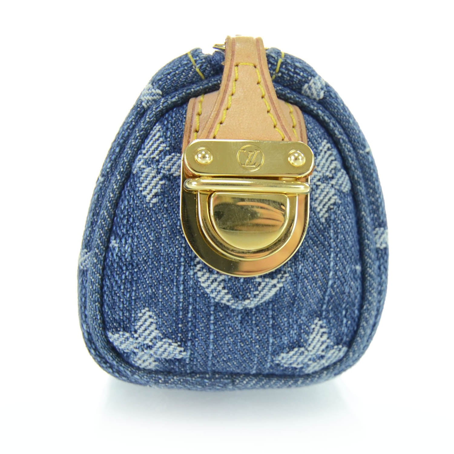 Louis Vuitton Denim Speedy GM Pochette Case 3 of 6