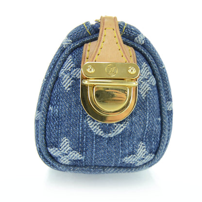 Louis Vuitton Denim Speedy GM Pochette Case 3 of 6