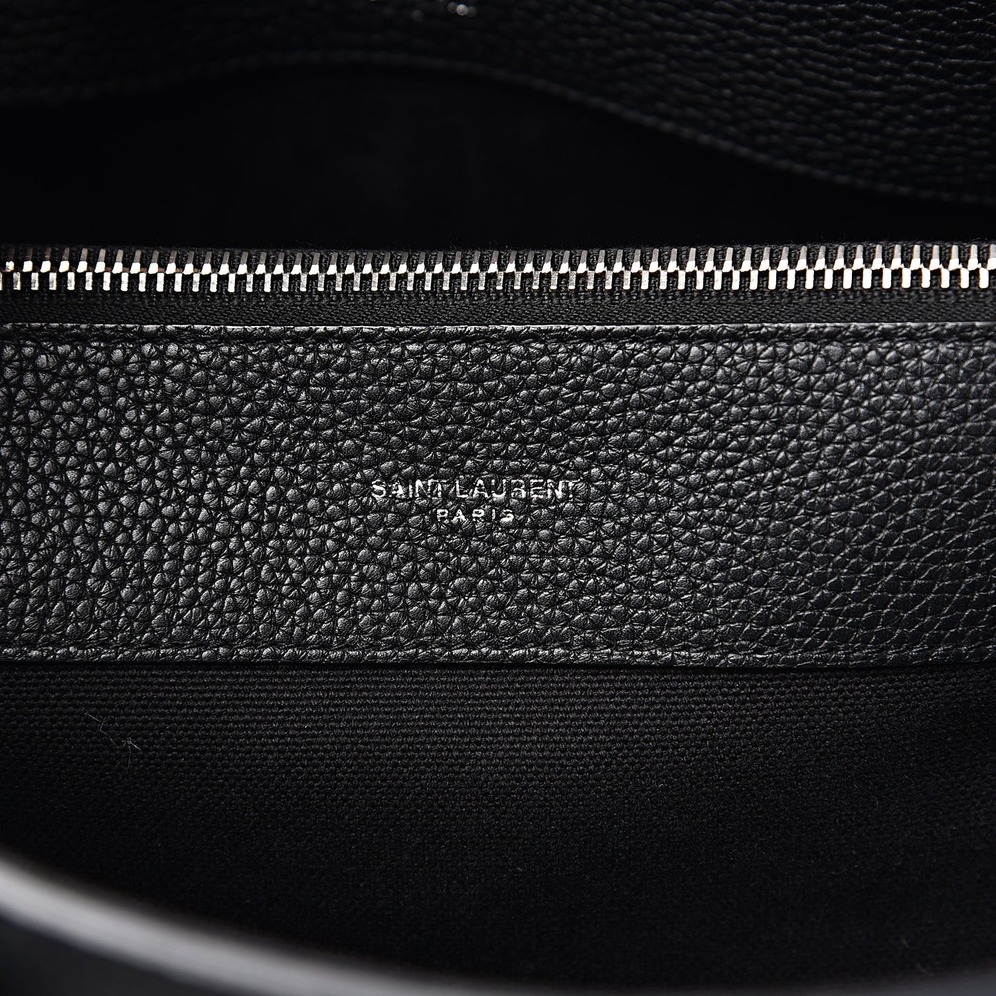 Grained Calfskin Small Supple Sac De Jour Black