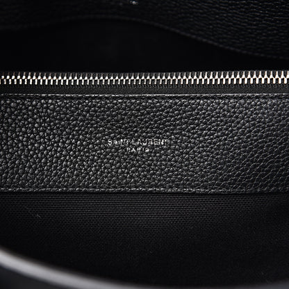 Saint Laurent Grained Calfskin Small Supple Sac De Jour Black 5 of 13