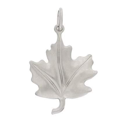 Tiffany Sterling Silver Maple Leaf Charm 1 of 3