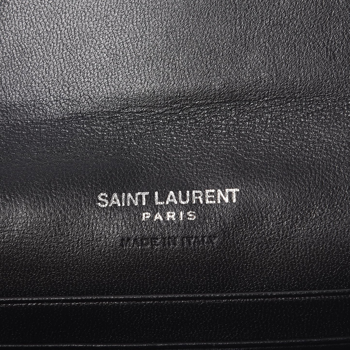 Lambskin Y Quilted Monogram Small Loulou Envelope Wallet Black