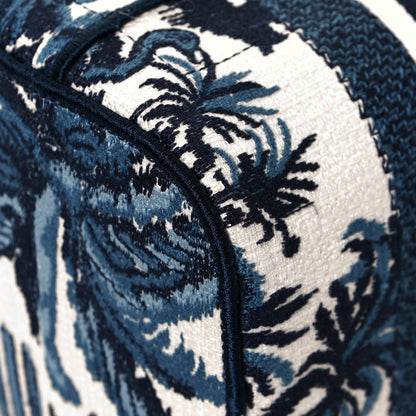 Christian Dior Canvas Embroidered Palm Tree Diortravel Vanity Case Blue Multicolor 12 of 12