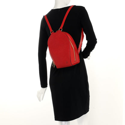 Louis Vuitton Epi Mabillon Backpack Castillan Red 2 of 6