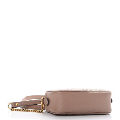 Gucci Calfskin Matelasse Mini GG Marmont Chain Shoulder Bag Nude 4 of 8