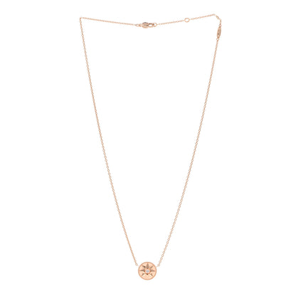Christian Dior 18K Rose Gold Diamond Pink Opal Rose Des Vents Necklace 3 of 5