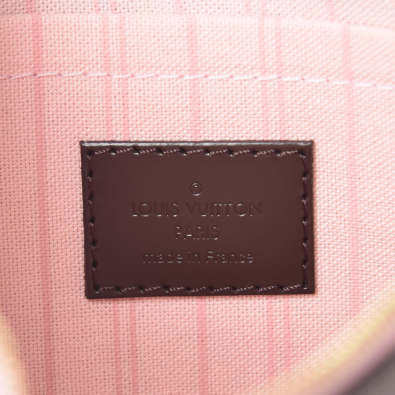 Louis Vuitton Damier Ebene Neverfull MM GM Pochette Rose Ballerine 6 of 7