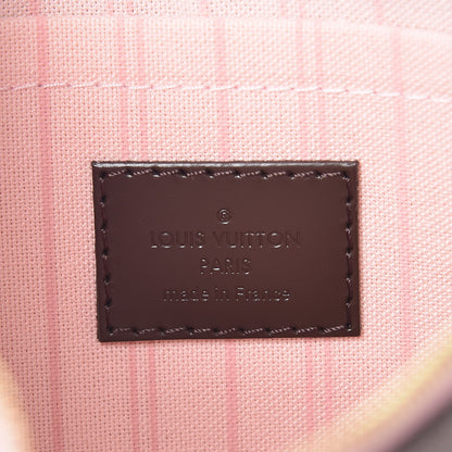 Louis Vuitton Damier Ebene Neverfull MM GM Pochette Rose Ballerine 6 of 7