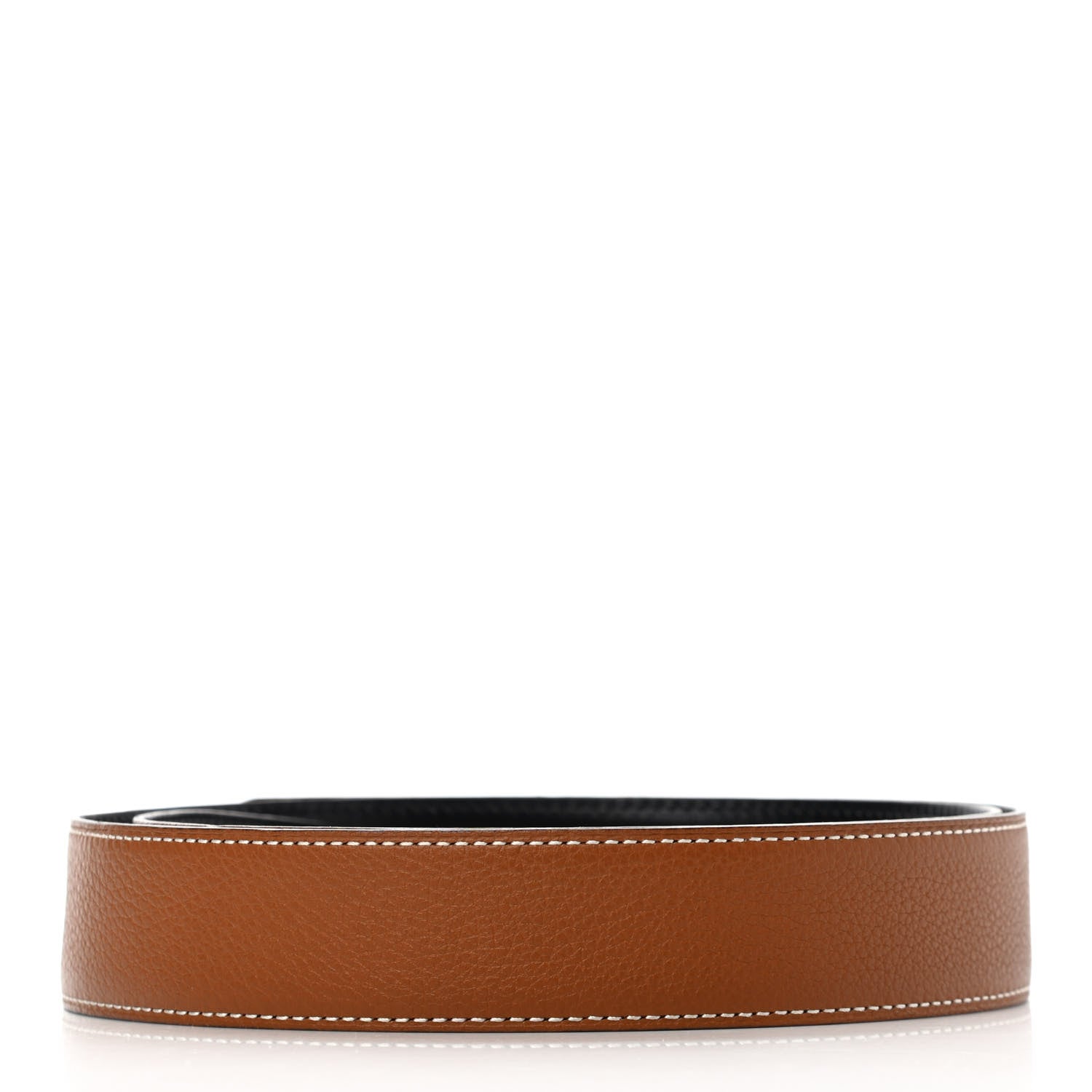 Hermes Box Togo 32mm Belt Strap 85 Black Gold 2 of 7