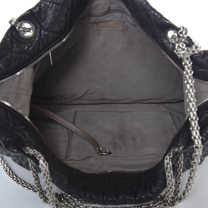 Chanel Aged Calfskin Oversized Reissue Overnight Tote Black 5 of 16