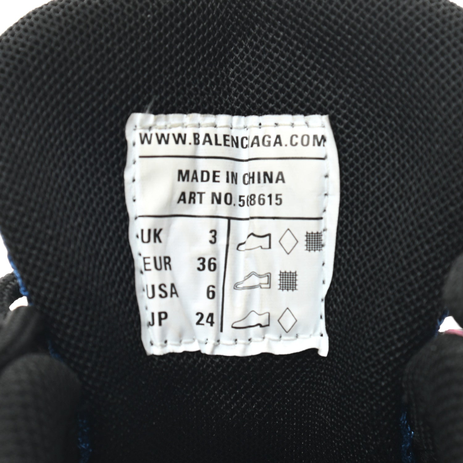 Balenciaga Rubber Mesh Bi-Color Womens Track.2 Open Sneakers 36 Blue Pink 6 of 7