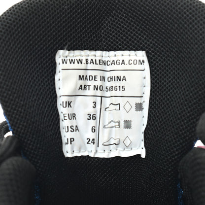 Balenciaga Rubber Mesh Bi-Color Womens Track.2 Open Sneakers 36 Blue Pink 6 of 7