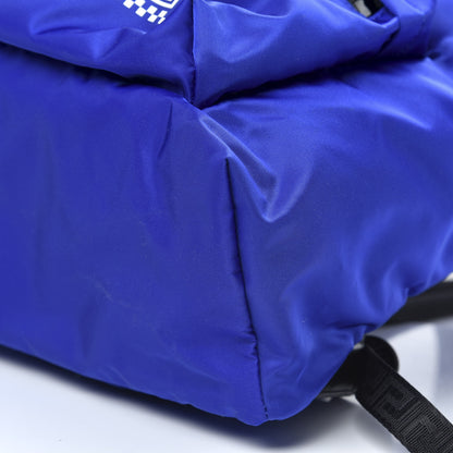 Versace Nylon 90's Vintage Logo Backpack Blue 7 of 7