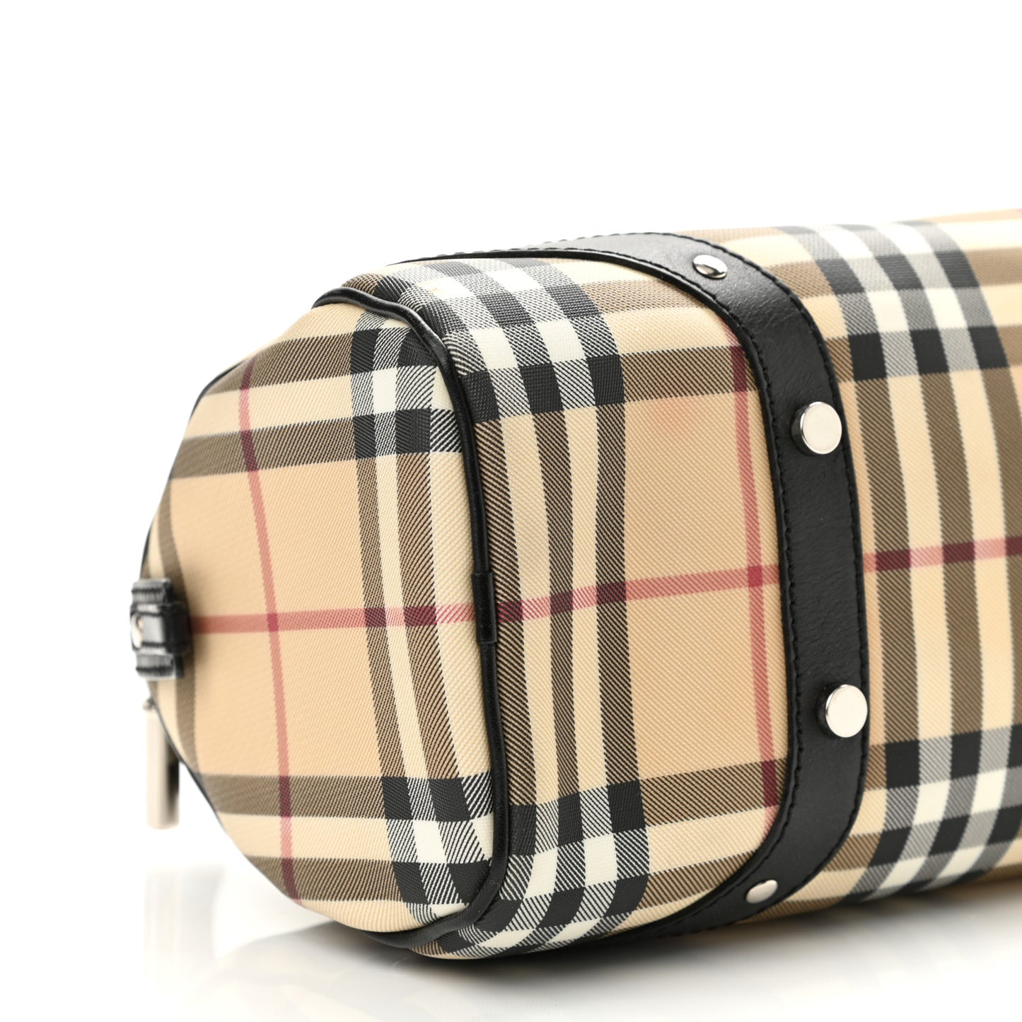 House Check Studded Bowler Black