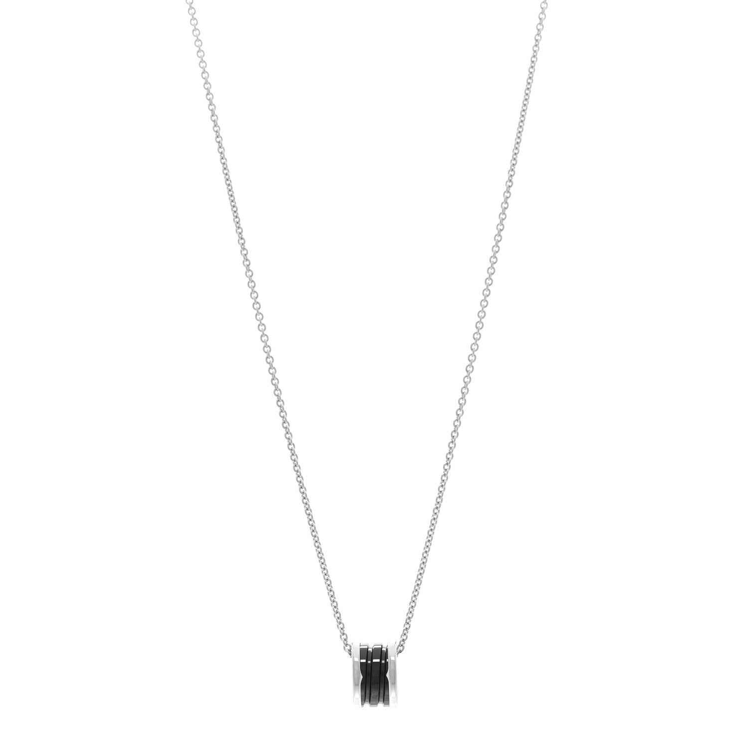 Bulgari Sterling Silver Ceramic Save The Children Pendant Necklace 1 of 5