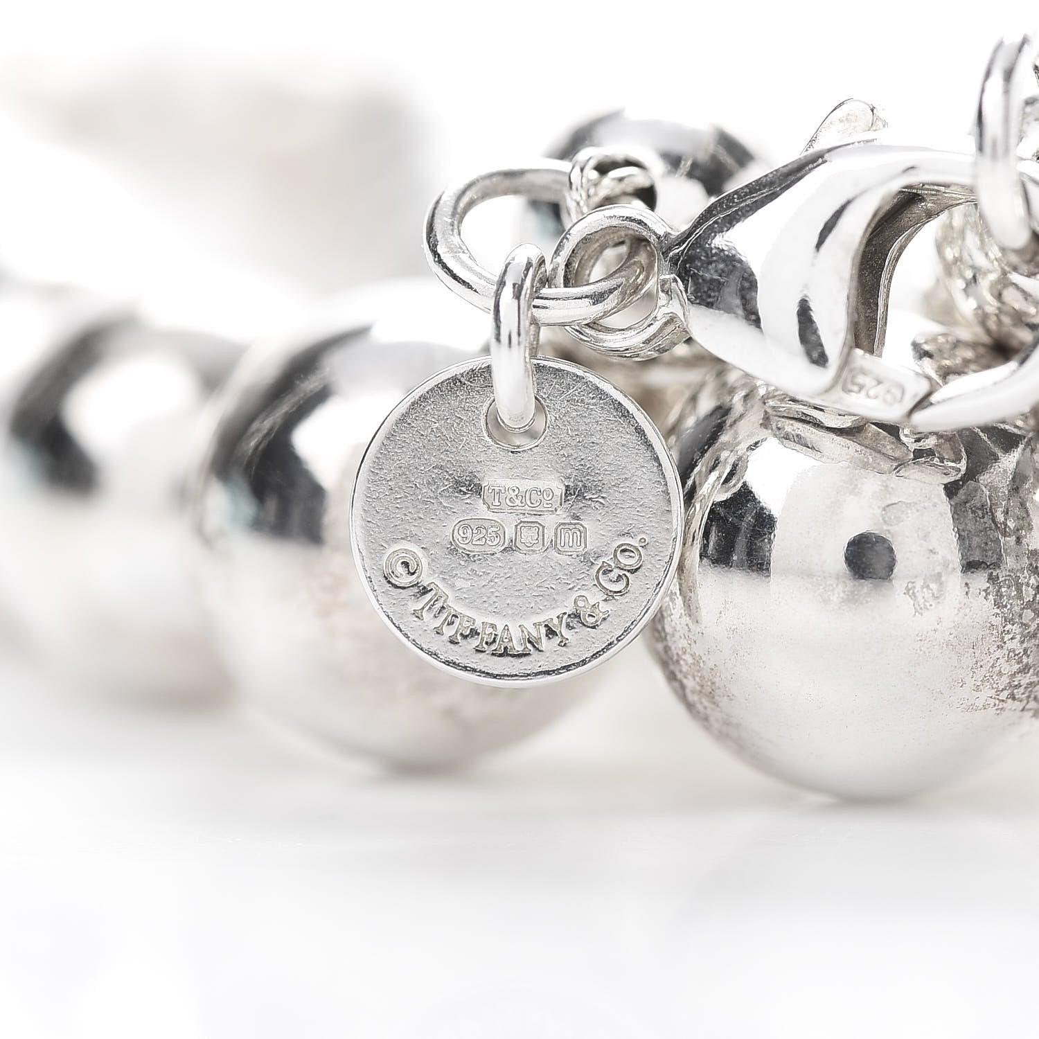 Tiffany Sterling Silver HardWear Graduated Ball Necklace 4 of 8